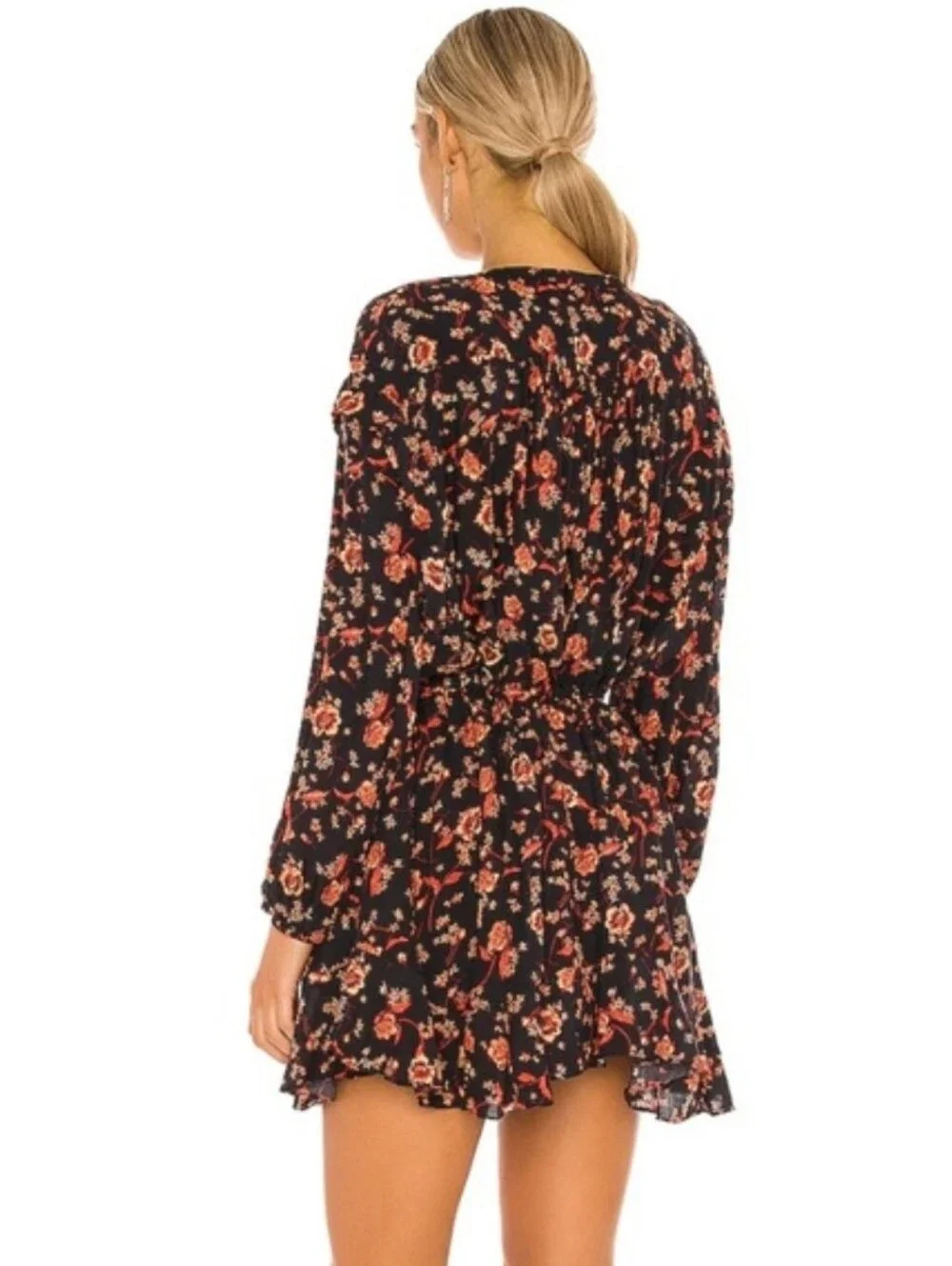 Free People Flower Fields Mini Dress in Dark Combo